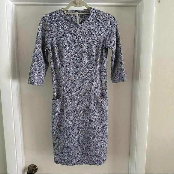 J.Mclaughlin Catalyst Catalina Cloth Sheath Dress Pockets XS - Picture 1 of 9